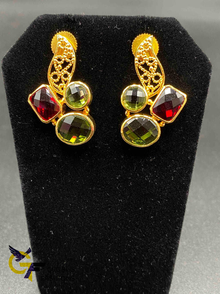 Beautiful multicolor stones earrings