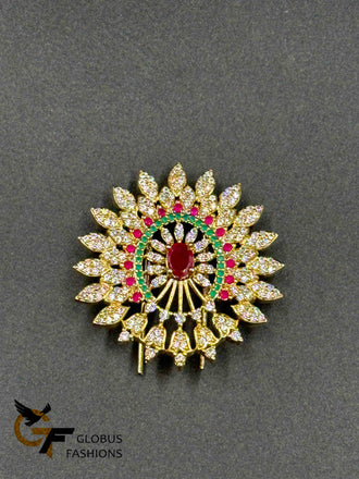 Multicolor stones hair clip