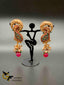 Traditional look multicolor stones peacock design earrings