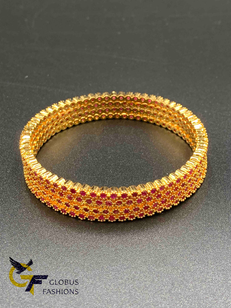 Cute ruby stones bangles