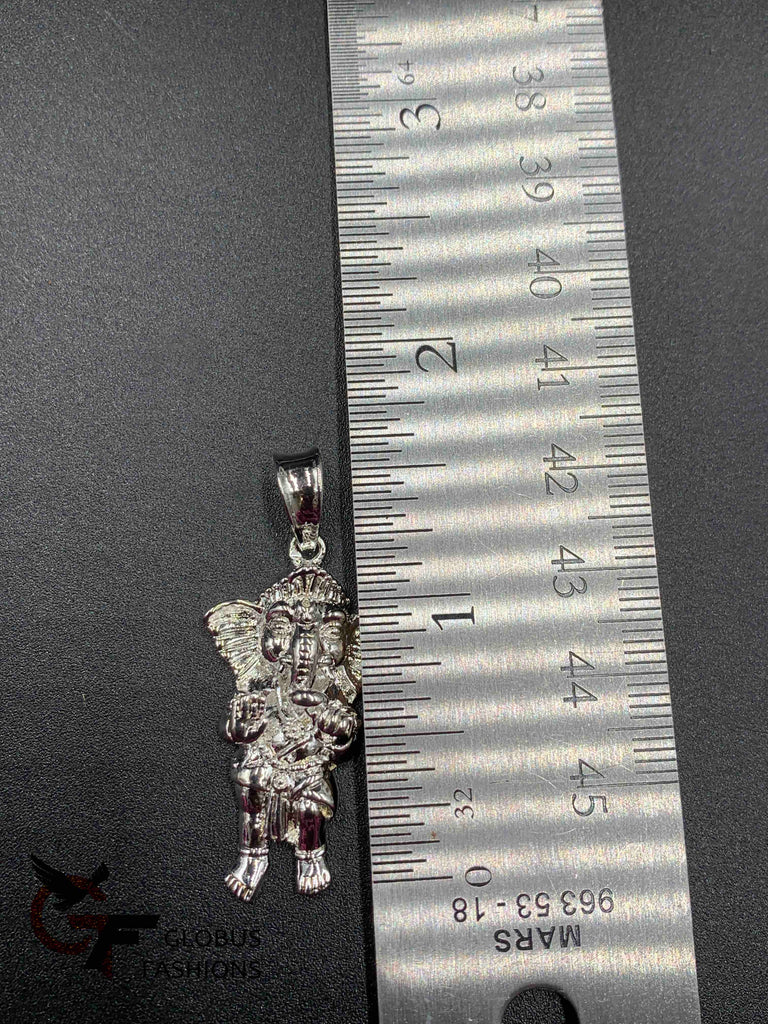 Full silver color lord Ganapathy pendant