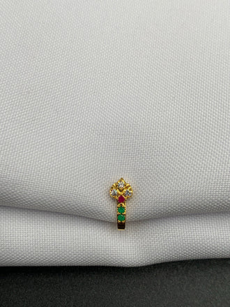 Small and elegant stones nose Ring