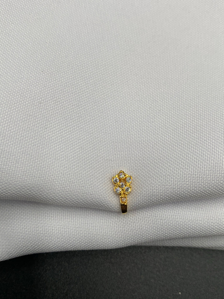 Multicolor stones small pressing nose ring